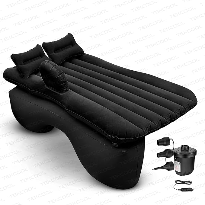 Premium Car Inflatable Bed with Pump & 2 Air Pillow