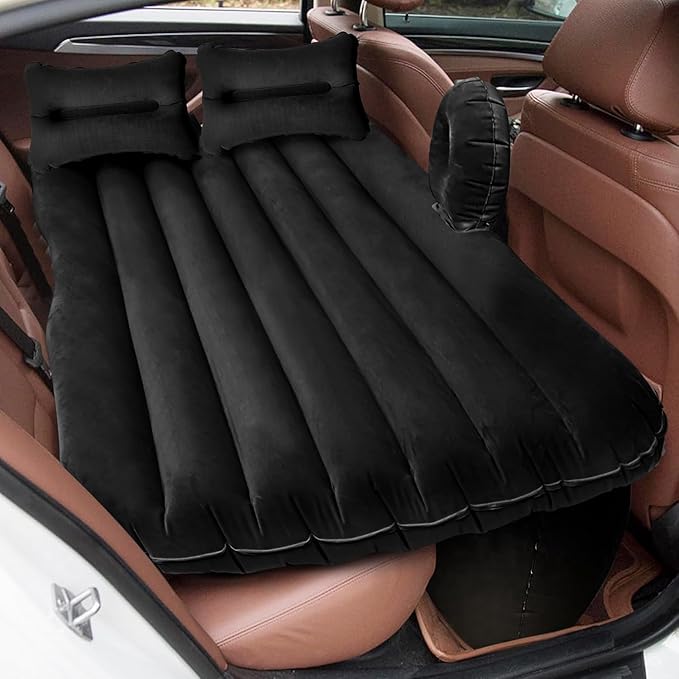 Premium Car Inflatable Bed with Pump & 2 Air Pillow