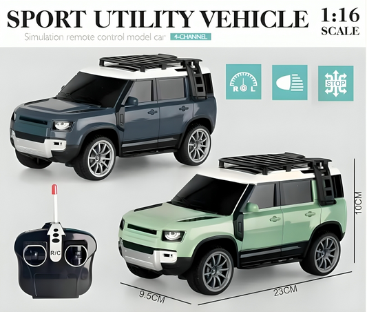 Remote Control Defender Car - Heavy Plastic(NavyBlue,PistaGreen)(1 piece)