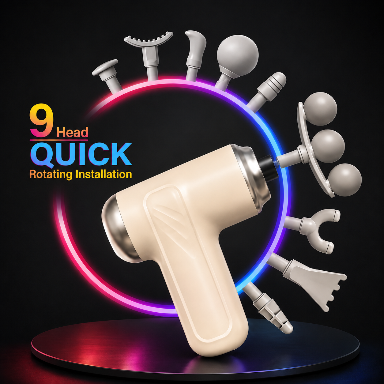 Bullet Massager with 9 Heads